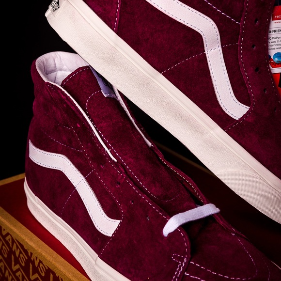 Vans Sk8-Hi Pomegranate Suede - Picture 4 of 6